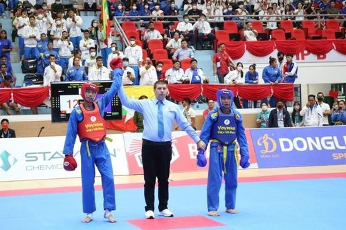 Tuyển vovinam Việt Nam đã tới Campuchia làm quen trước SEA Games 32
