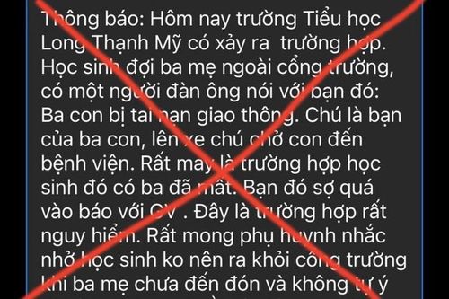Xử phạt nghiêm để chấm dứt 'loạn' thông tin bắt cóc trẻ em