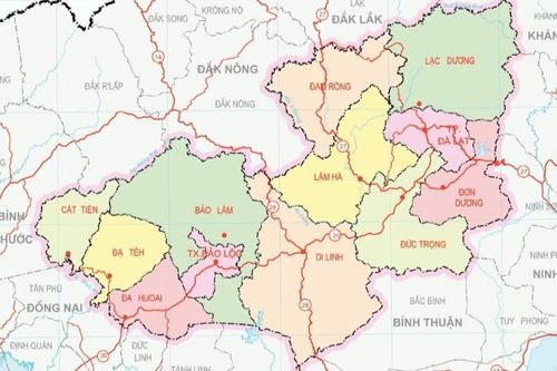 Lâm Đồng đề xuất sát nhập 3 huyện phía Nam thành 1 huyện