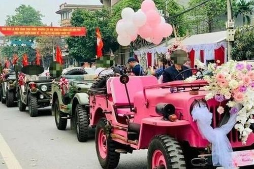 4 xe Jeep tham gia rước dâu ở Thái Nguyên có vấn đề