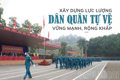 Xây dựng lực lượng dân quân, tự vệ vững mạnh, rộng khắp