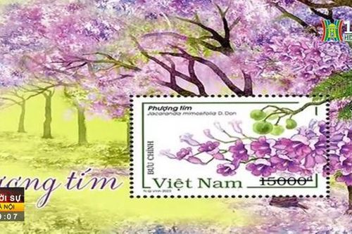 Bộ tem 'Phượng tím' quảng bá đa dạng sinh học Việt Nam