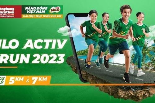 Giải chạy trực tuyến MILO Activ E-RUN dành cho trẻ em chính thức quay trở lại