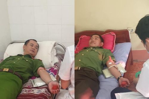 Cán bộ Công an Sơn La hiến máu cứu 2 bệnh nhân qua cơn nguy kịch