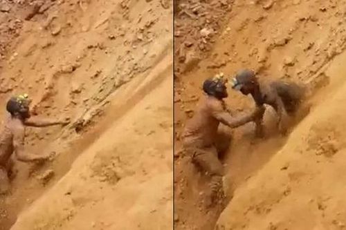 Kịch tính cảnh người đàn ông dùng tay không đào đất cứu 9 thợ mỏ