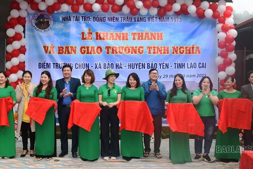 Bảo Yên khánh thành công trình điểm trường thôn Bản Chùn