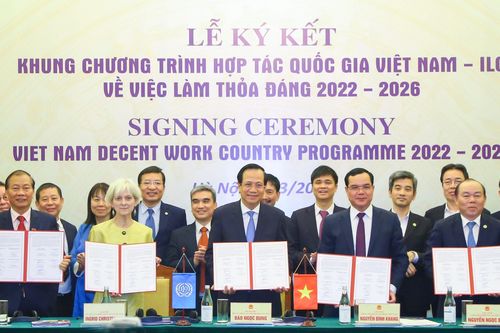 Ký khung Chương trình hợp tác Quốc gia Việt Nam – ILO về việc làm thỏa đáng