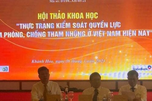 Hội thảo về thực trạng kiểm soát quyền lực nhằm phòng, chống tham nhũng