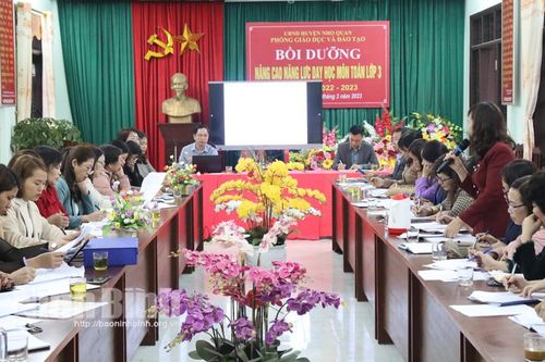 Nho Quan: Bồi dưỡng nâng cao năng lực dạy học môn Toán lớp 3