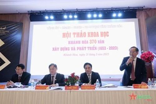 Hội thảo khoa học 'Khánh Hòa 370 năm xây dựng và phát triển'
