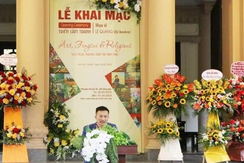 Triển lãm gần 200 tranh cá nhân của họa sĩ Lê Quang
