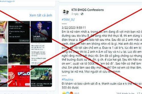 'Nữ sinh bị tấn công tình dục khi đi bộ ở làng ĐHQG TPHCM' là tin giả