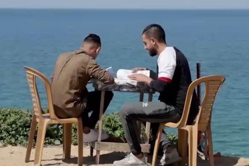Cà phê sách ở Dải Gaza