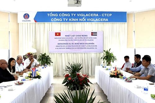 Cuba mong muốn Viglacera mở nhà máy, phát huy lợi thế cạnh tranh