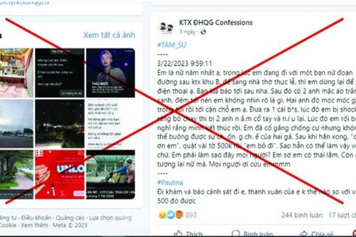 Nữ sinh bị tấn công tình dục khi đi bộ trong khuôn viên ĐHQG TP.HCM là tin giả