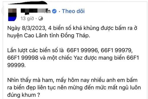 Xác minh thông tin về loạt biển số xe 'siêu đẹp' ở Đồng Tháp