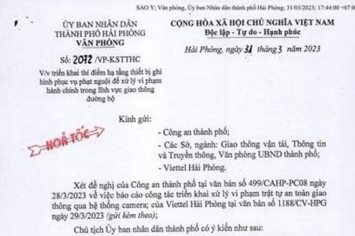 Hải Phòng: Thí điểm lắp camera phạt nguội ở 5 nút giao thông
