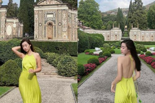 Hoa hậu Đỗ Mỹ Linh - vợ Chủ tịch Hà Nội FC gợi cảm khó rời mắt