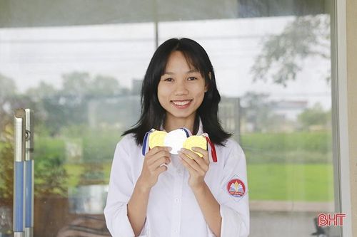 Cô gái 'vàng' tại Đại hội Điền kinh - Thể thao học sinh phổ thông Hà Tĩnh