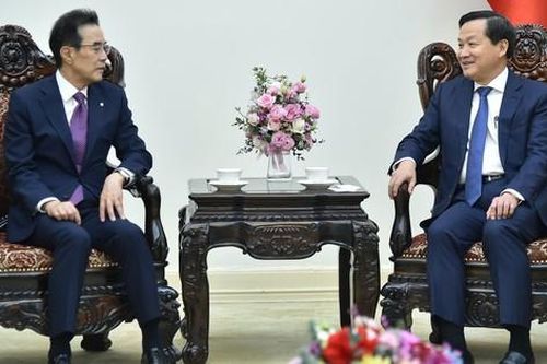 Phó Thủ tướng Lê Minh Khái tiếp Chủ tịch Liên đoàn Hợp tác xã Nông nghiệp quốc gia Hàn Quốc