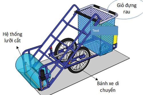 Máy thu hoạch rau bán tự động
