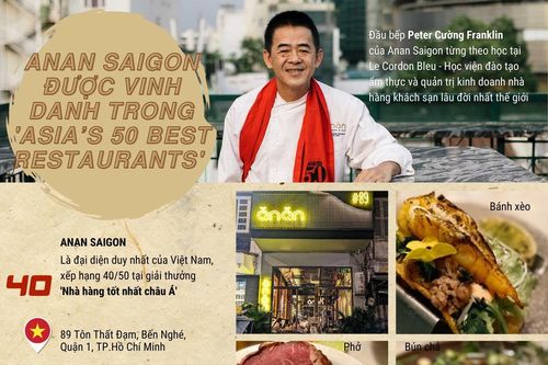 Nhà hàng Anan Saigon được vinh danh trong Asia's 50 Best Restaurants