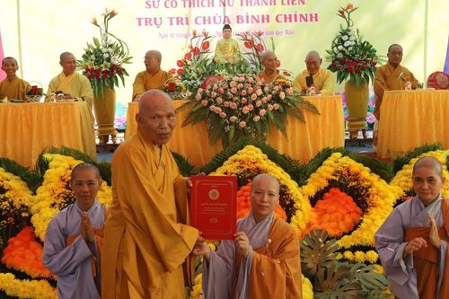 Phú Yên: Lễ công bố quyết định bổ nhiệm trụ trì chùa Bình Chính