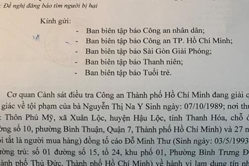 Truy tìm nữ sinh bị tố liên quan vụ chiếm đoạt tài sản của 28 khách hàng