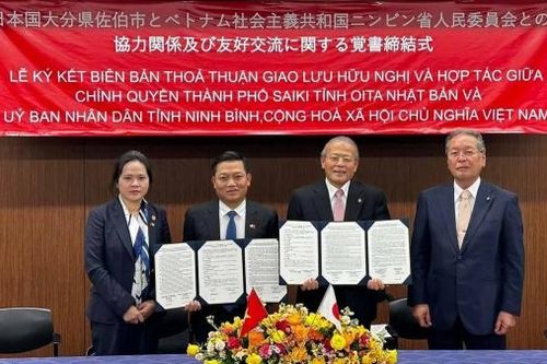 Tỉnh Ninh Bình và thành phố Saiki (Nhật Bản) ký kết biên bản ghi nhớ hợp tác giao lưu hữu nghị
