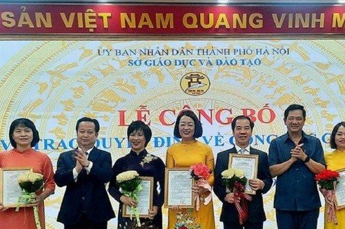 Sở GD&ĐT Hà Nội bổ nhiệm hàng loạt hiệu trưởng, hiệu phó mới