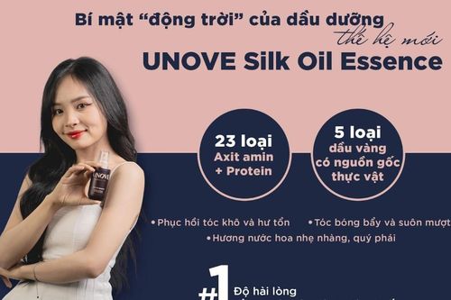Bí mật 'động trời' của tinh dầu dưỡng tóc thế hệ mới UNOVE Silk Oil Essence