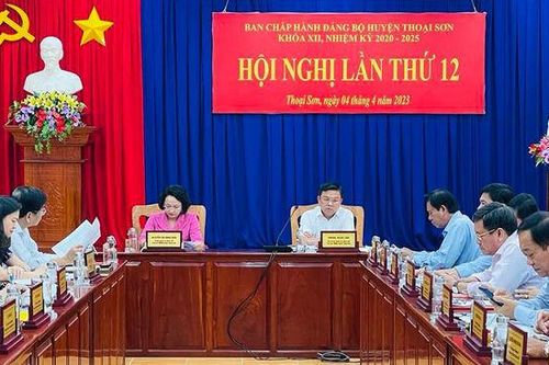 Thoại Sơn tập trung thực hiện tốt nhiệm vụ trọng tâm trong tháng 4 và quý II/2023