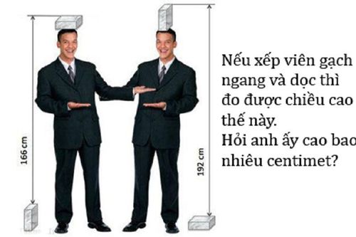 Câu đố hại não: Chiều cao thật sự của chàng trai là bao nhiêu?