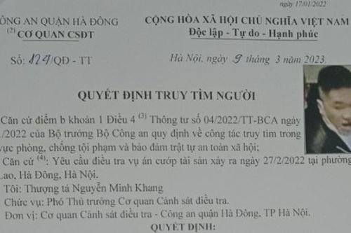 Truy tìm đối tượng liên quan vụ cướp tại phường Mộ Lao
