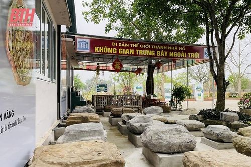 Độc đáo không gian trưng bày ngoài trời tại Di sản văn hóa thế giới Thành nhà Hồ