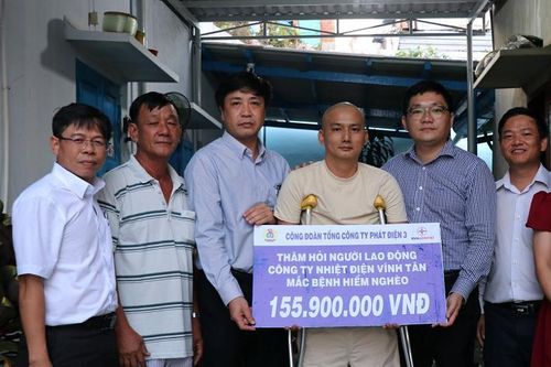 Công đoàn EVNGENCO3 hỗ trợ hơn 155 Triệu đồng cho lao động gặp khó khăn, bệnh tật