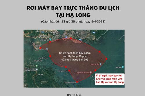 Rơi máy bay trực thăng du lịch tại Hạ Long