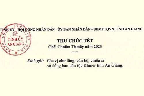 Bí thư Tỉnh ủy An Giang Lê Hồng Quang gửi thư chúc Tết cổ truyền Chôl – Chnăm – Thmây năm 2023