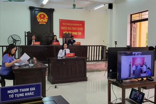TAND huyện Đông Sơn xét xử trực tuyến 4 vụ án hình sự