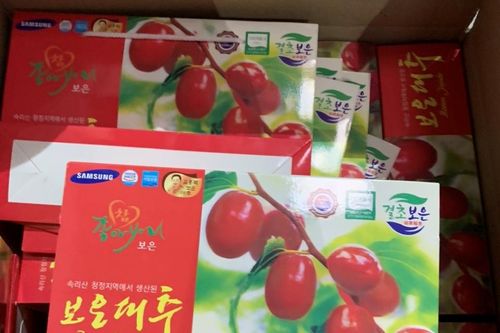 Khởi tố vụ án giả mạo thực phẩm Táo đỏ nhãn hiệu Sam Sung, Hàn Quốc
