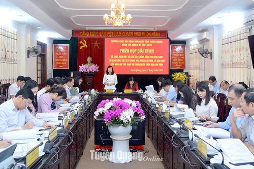 Phiên họp nghe giải trình của Thường trực HĐND tỉnh