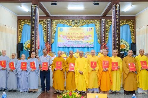 Bình Thuận: Ban Hướng dẫn Phật tử GHPGVN tỉnh ra mắt nhân sự nhiệm kỳ IX, 2022-2027