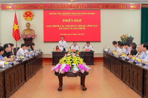 Nam Định tổ chức phiên giải trình đối với các lĩnh vực đất đai, tài chính
