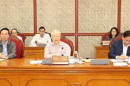 Tổng Bí thư Nguyễn Phú Trọng chủ trì họp Bộ Chính trị, Ban Bí thư