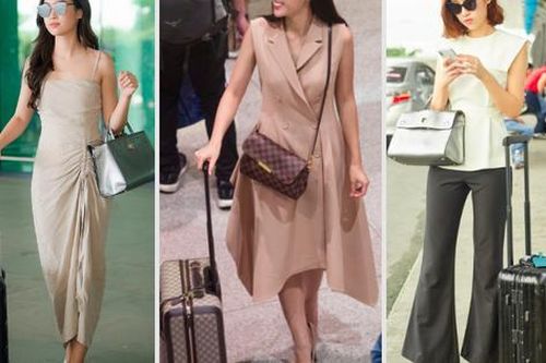 Gu thời trang sân bay của Đỗ Mỹ Linh thế nào trước khi lấy chồng thiếu gia?