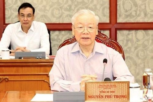 Tổng Bí thư Nguyễn Phú Trọng chủ trì cuộc họp Bộ Chính trị, Ban Bí thư