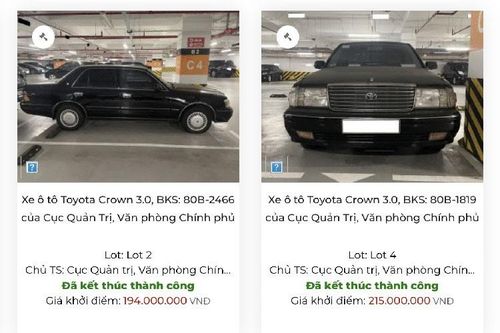 Dàn Toyota Crown 'Bộ trưởng' tại Việt Nam thanh lý, cao nhất 847 triệu đồng