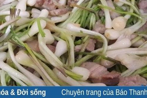 Củ kiệu xào thịt