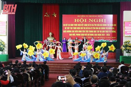 Huyện Hoằng Hóa sơ kết 3 năm thực hiện Kết luận số 01-KL/TW của Bộ Chính trị (khóa XIII)