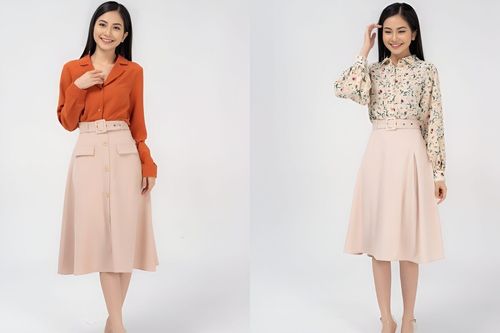 Những mẫu chân váy công sở hot nhất hiện nay